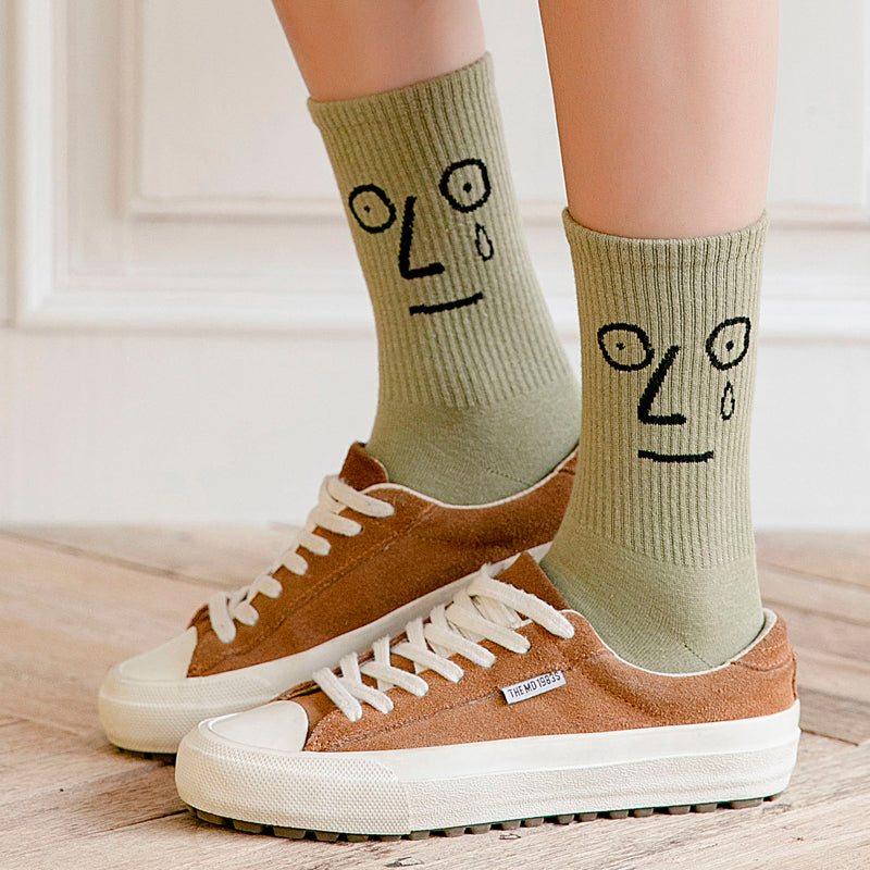 Colorful Korean Harajuku Men's Funny Cotton Socks