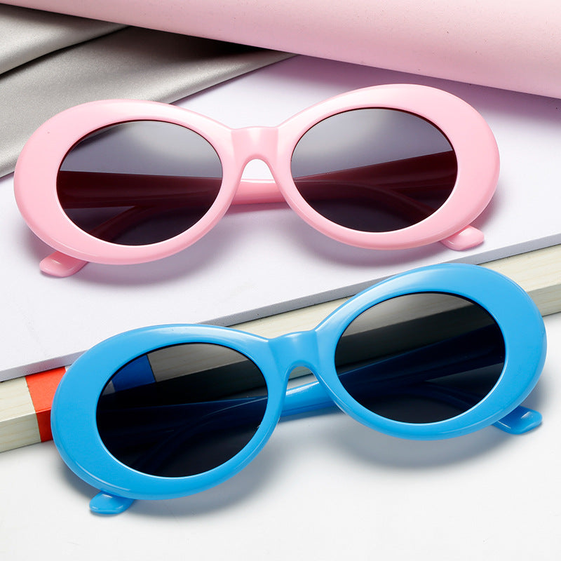 Retro Oval Round Sunglasses for Men and Women