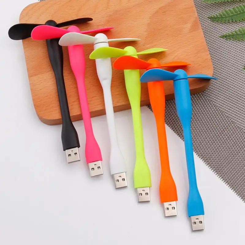 Mini Flexible USB Handheld Cooling Fan for Devices