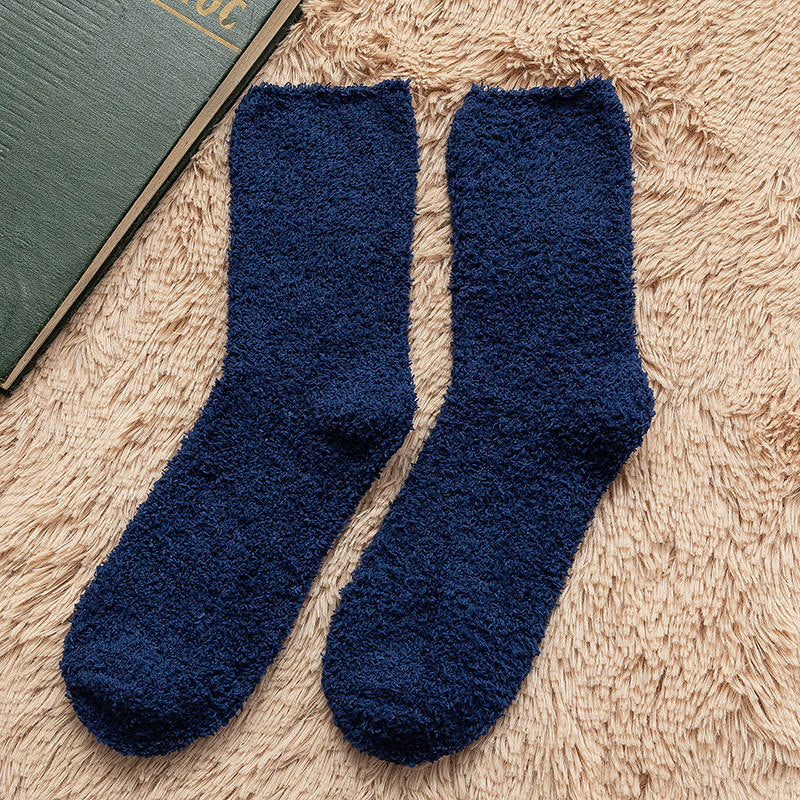 Men's Fleece Thick Sleep Socks for Fall and Winter