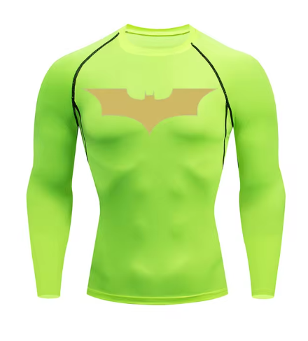 Mens T-shirt Long Sleeve Compression Shemd Sun Protection