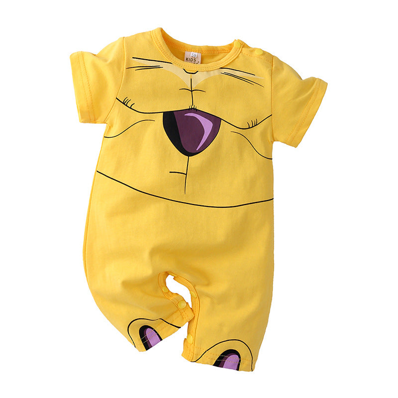 Summer Cartoon Anime Baby Boy Short Sleeve Romper