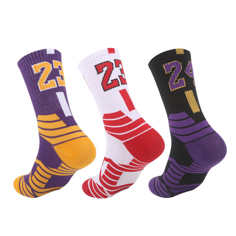 Professional Basketball Socks for Outdoor Sports and Running