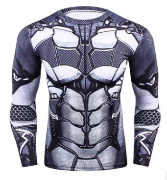 Compression Shirt, Long Sleeve T-Shirt, Fitness Top