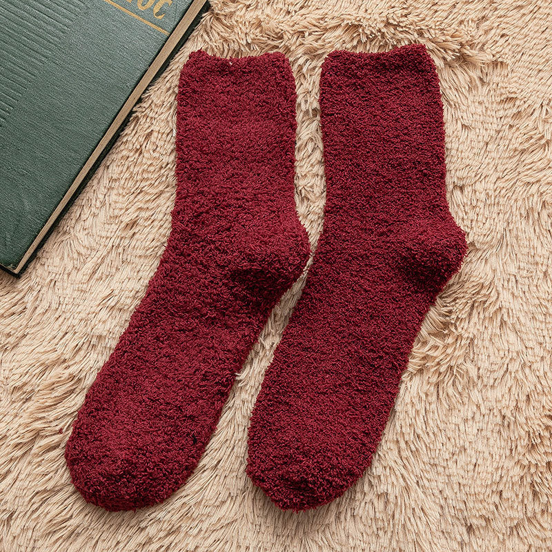 Men's Fleece Thick Sleep Socks for Fall and Winter
