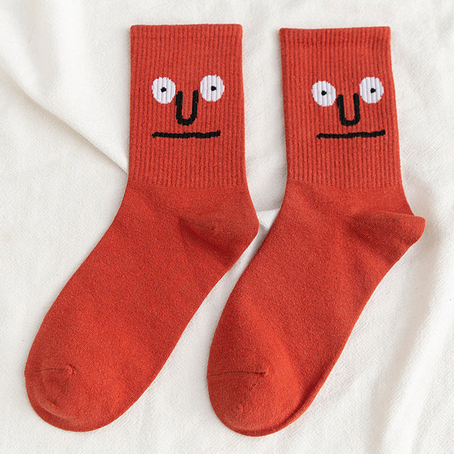 Colorful Korean Harajuku Men's Funny Cotton Socks