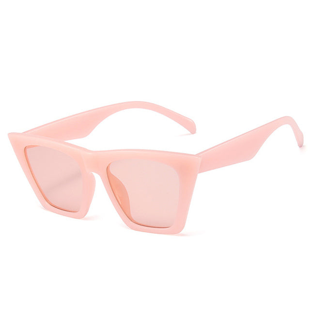 Women's Trendy Cat Eye Sunglasses in Brown