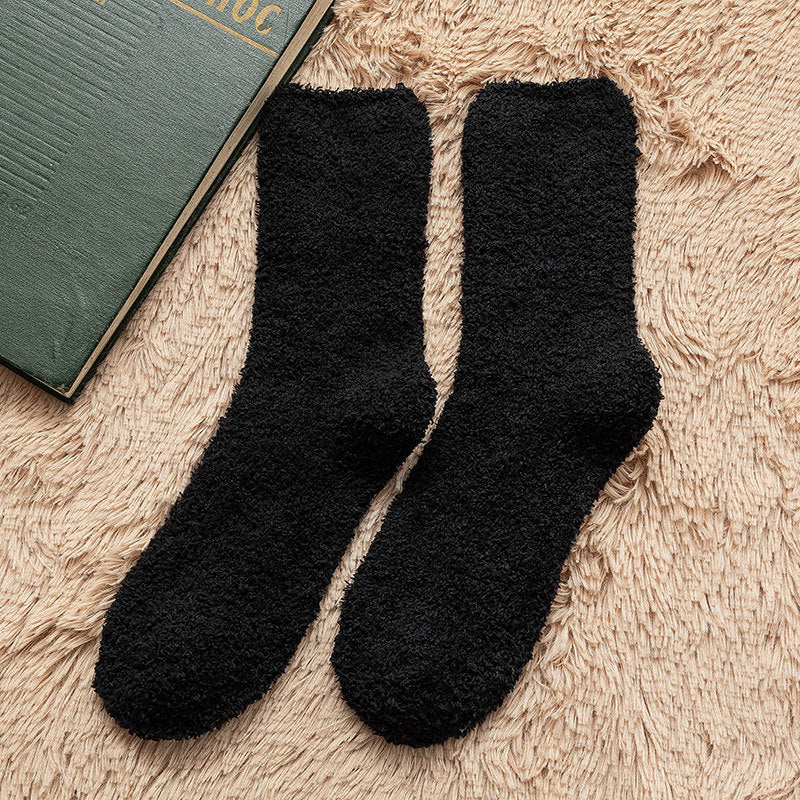 Men's Fleece Thick Sleep Socks for Fall and Winter