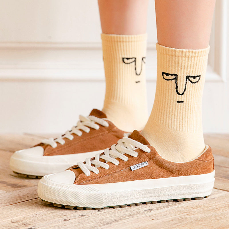Colorful Korean Harajuku Men's Funny Cotton Socks