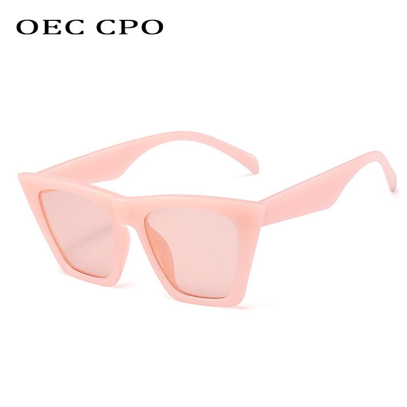 Women's Trendy Cat Eye Sunglasses in Brown