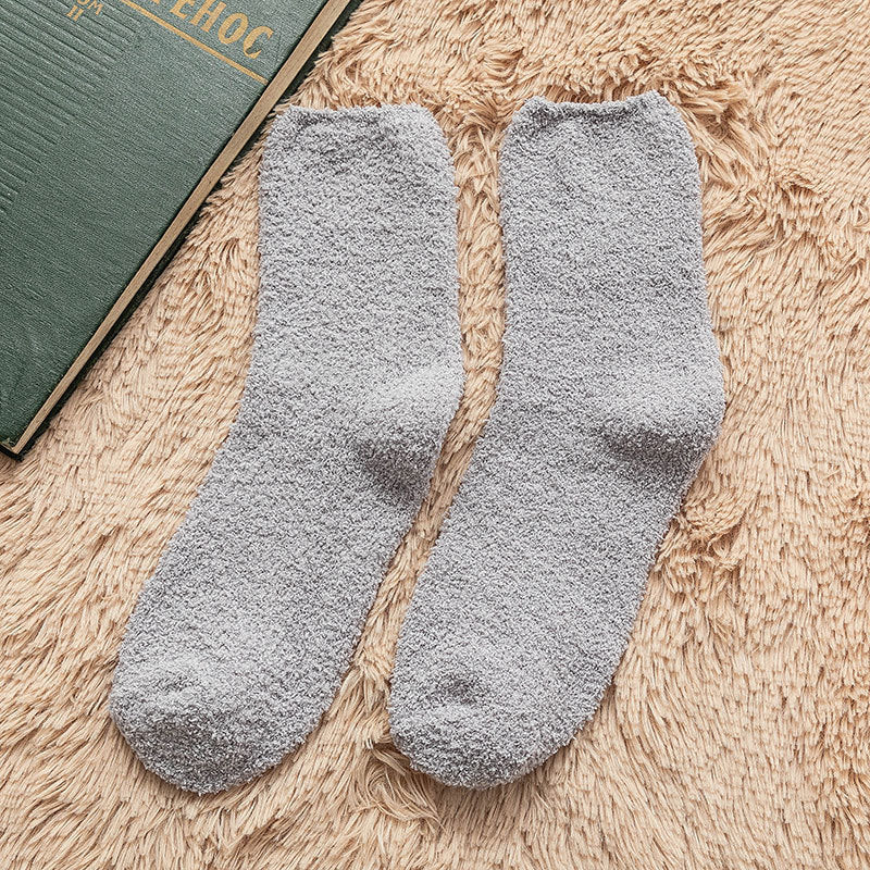Men's Fleece Thick Sleep Socks for Fall and Winter