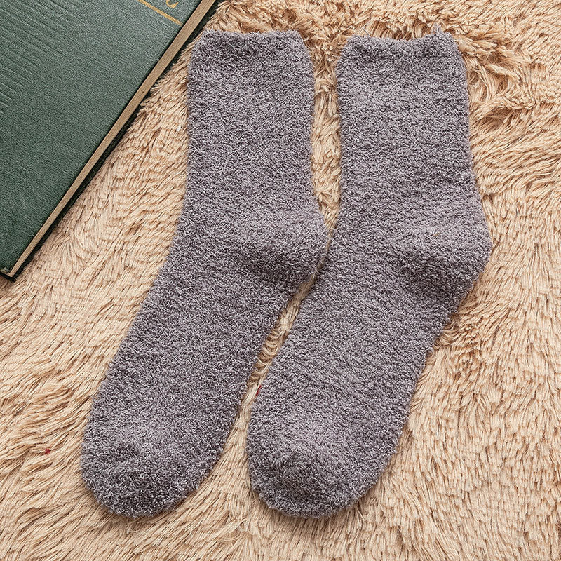 Men's Fleece Thick Sleep Socks for Fall and Winter