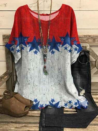 Vintage Knit Women's Sweater with Floral Print, Long Sleeve